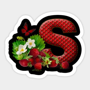 Strawberry T-shirt Sticker